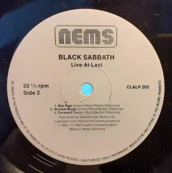 Black Sabbath: Live At Last