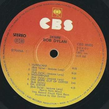 Bob Dylan: Desire