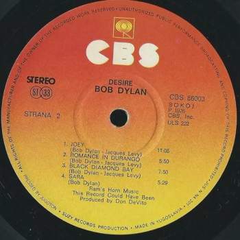 Bob Dylan: Desire
