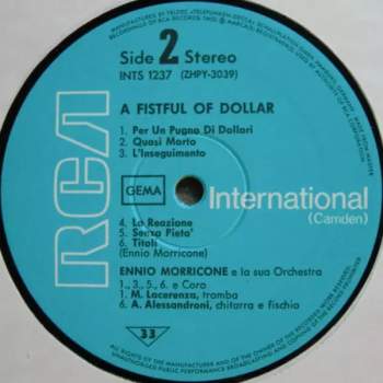 The Ennio Morricone Orchestra: For A Few Dollars More / A Fistful Of Dollars