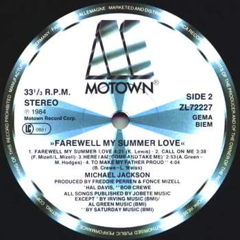 Michael Jackson: Farewell My Summer Love