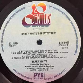 Barry White: Greatest Hits