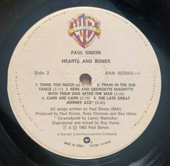 Paul Simon: Hearts And Bones