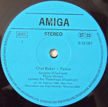 Chet Baker: Peace