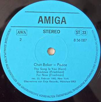 Chet Baker: Peace