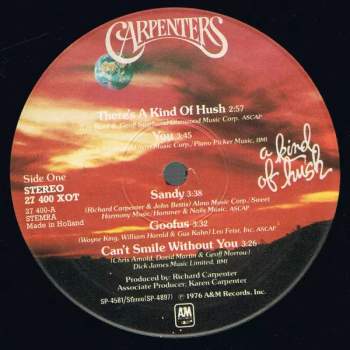 Carpenters: A Kind Of Hush