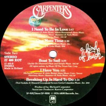 Carpenters: A Kind Of Hush