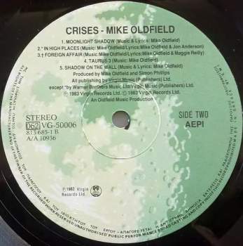 Mike Oldfield: Crises