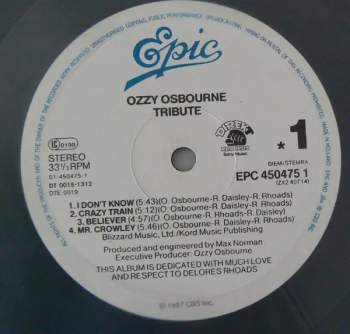 Ozzy Osbourne: Tribute