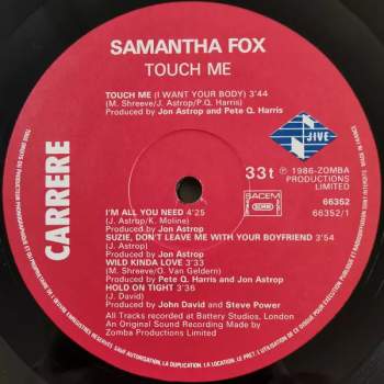 Samantha Fox: Touch Me