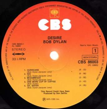Bob Dylan: Desire