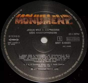 Kris Kristofferson: Jesus Was A Capricorn