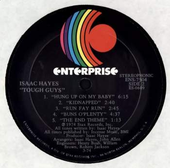 Isaac Hayes: Tough Guys (Music From The Soundtrack Of The Paramount Release 'Three Tough Guys')