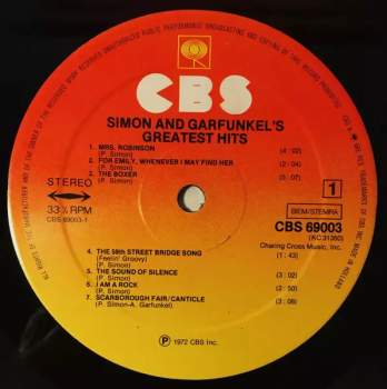 Simon & Garfunkel: Simon And Garfunkel's Greatest Hits