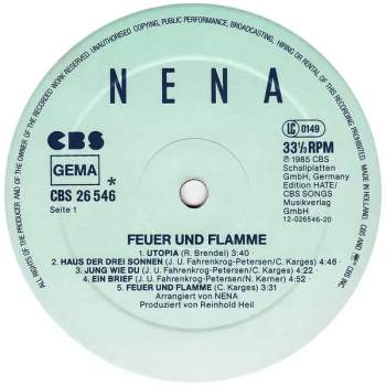 Nena: Feuer Und Flamme