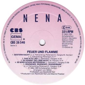 Nena: Feuer Und Flamme