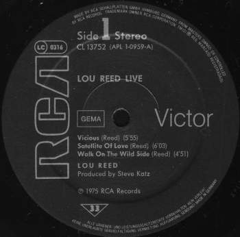 Lou Reed: Lou Reed Live