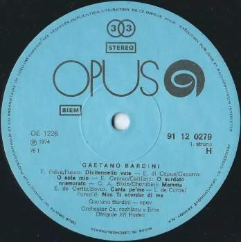 Gaetano Bardini: O Sole Mio