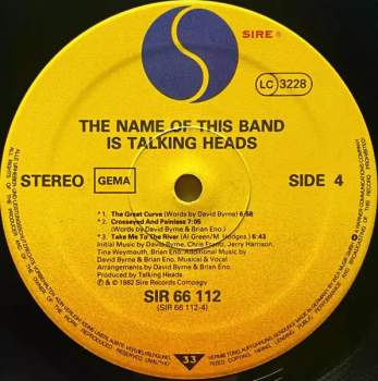 Talking Heads: The Name Of This Band Is Talking Heads