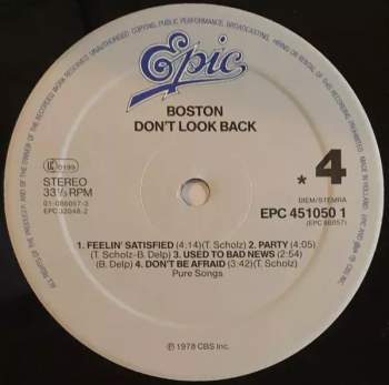 Boston: Boston / Don't Look Back