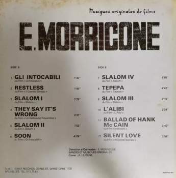 Ennio Morricone: Musiques Originales De Films E. Morricone