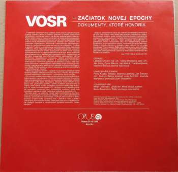 Vladimír Rusko: VOSR — Začiatok Novej Epochy