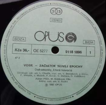 Vladimír Rusko: VOSR — Začiatok Novej Epochy
