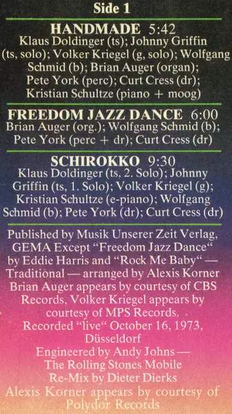 Alexis Korner: Doldinger Jubilee Concert