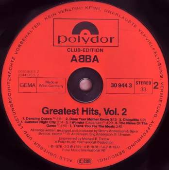 ABBA: Greatest Hits Vol. 2