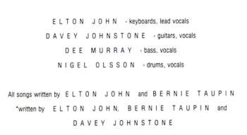Elton John: Too Low For Zero