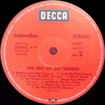 Cat Stevens: The Best Of Cat Stevens