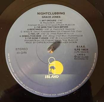 Grace Jones: Nightclubbing