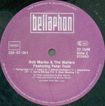 Bob Marley & The Wailers: Bob Marley & The Wailers Featuring Peter Tosh