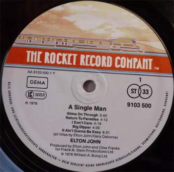 Elton John: A Single Man