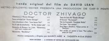 Maurice Jarre: La Banda Original De la Pelicula Doctor Zhivago