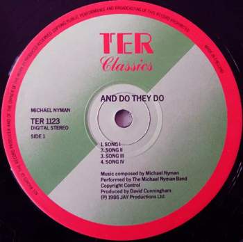 Michael Nyman: And Do They Do / Zoo Caprices