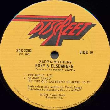 Frank Zappa: Roxy & Elsewhere