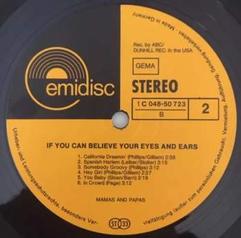 The Mamas & The Papas: If You Can Believe Your Eyes And Ears
