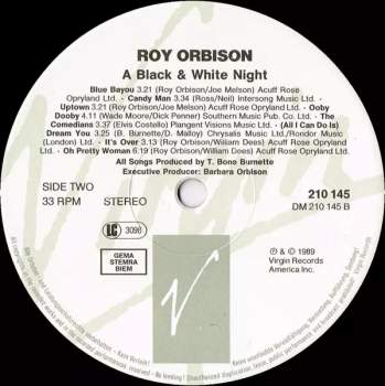Roy Orbison And Friends: Roy Orbison And Friends - A Black And White Night Live