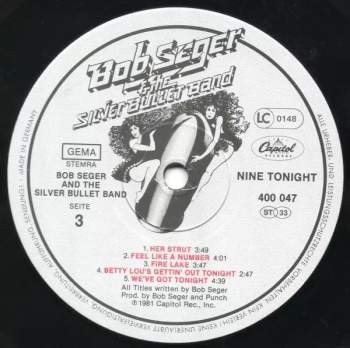 Bob Seger And The Silver Bullet Band: Nine Tonight