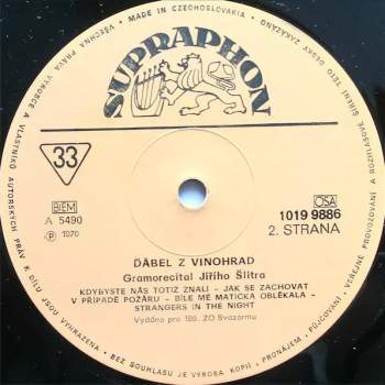 Jiří Šlitr: Ďábel Z Vinohrad (Gramorecital Jiřího Šlitra)