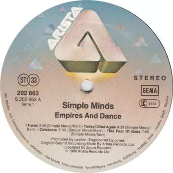 Simple Minds: Empires And Dance