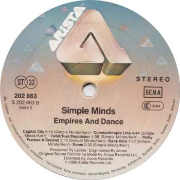 Simple Minds: Empires And Dance