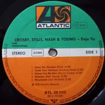Stills, Nash & Young Crosby: Déjà Vu