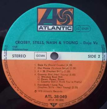 Stills, Nash & Young Crosby: Déjà Vu