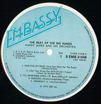 Harry James And His Orchestra: The Beat Of The Big Bands