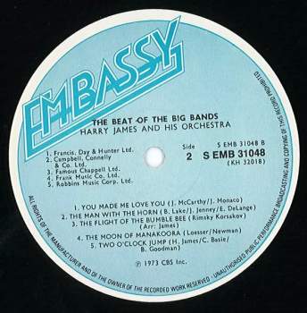 Harry James And His Orchestra: The Beat Of The Big Bands