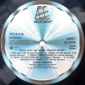 Stevie Wonder: Jungle Fever - Music From The Movie