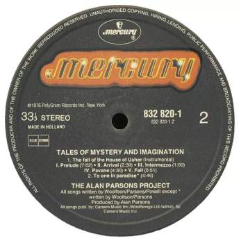 The Alan Parsons Project: Tales Of Mystery And Imagination (Edgar Allan Poe)