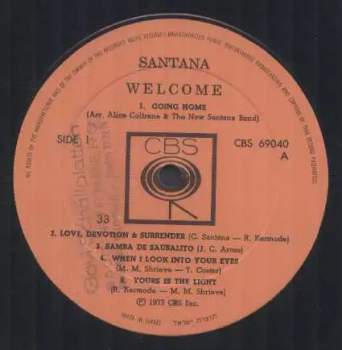 Santana: Welcome